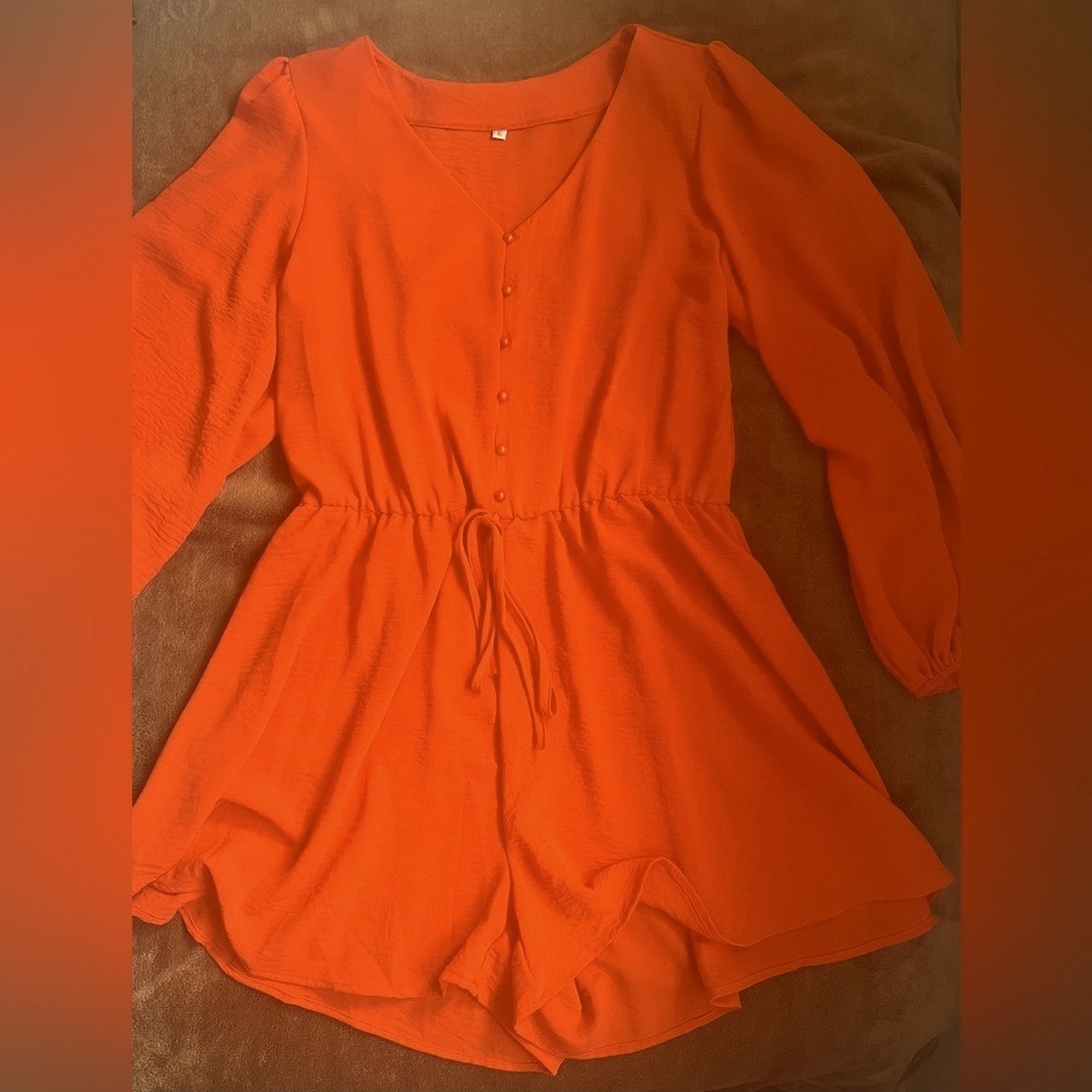 Orange Romper